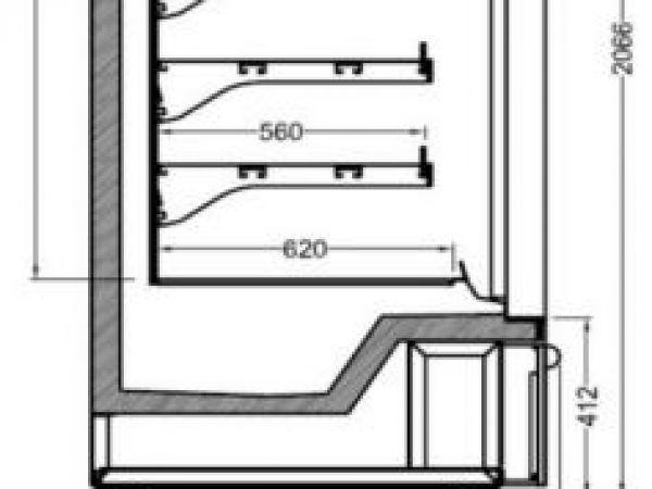 Image wandkoel-freezer met deuren